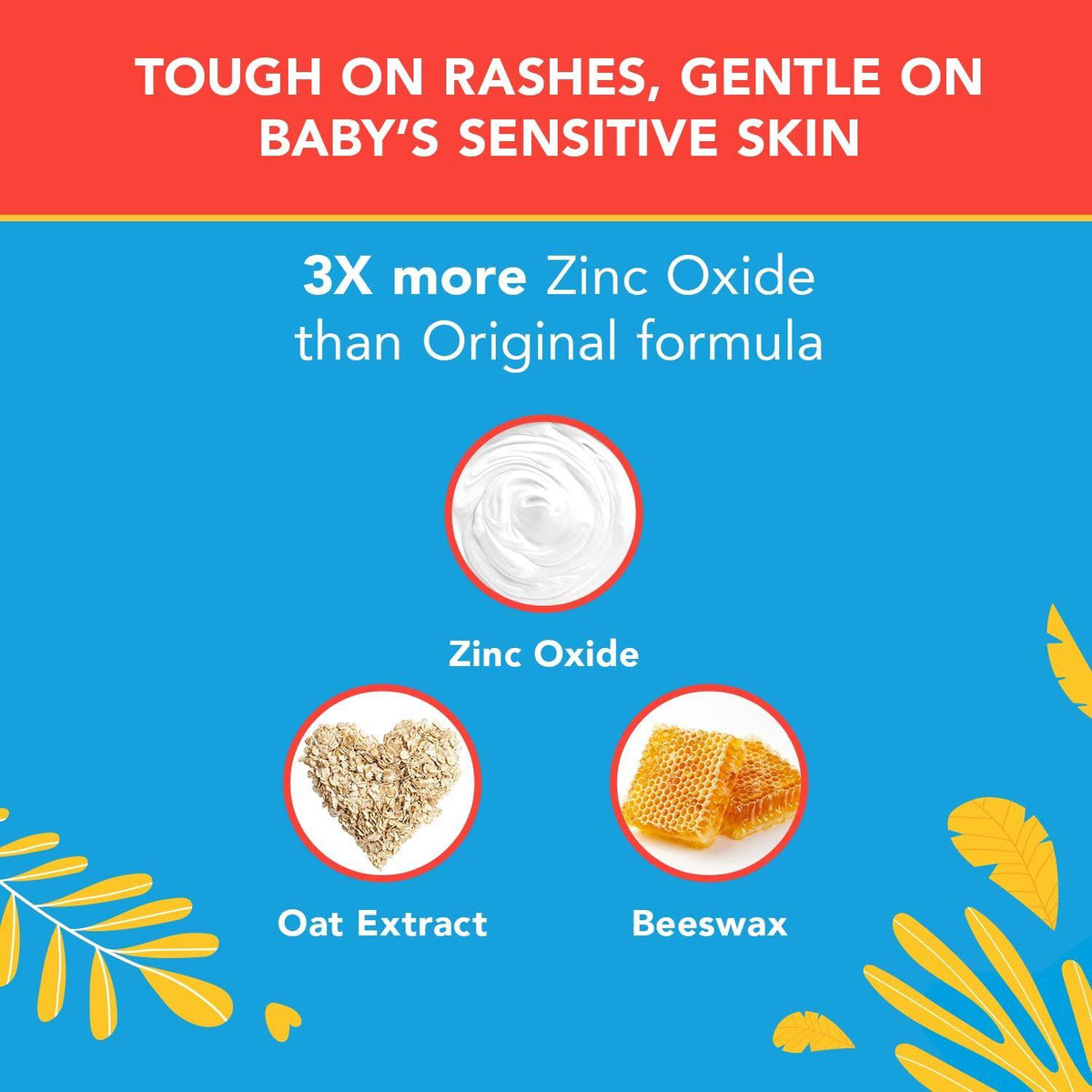 Triple Paste 3X Max Diaper Rash Ointment, Maximum Strength with 40% Zinc Oxide Ointment for Severe Diaper Rash, 2 oz Tube