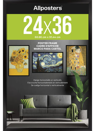Trends International Poster Frame, 24" x 36", Collector's Edition Black