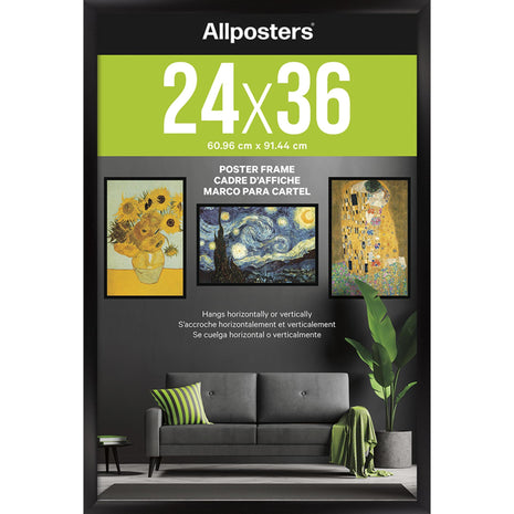 Trends International Poster Frame, 24" x 36", Collector's Edition Black