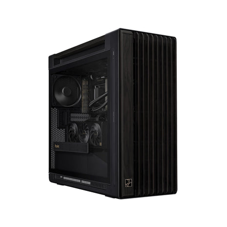 ASUS ProArt PA602 Wood Edition E-ATX PC Case with Tempered Glass,Front Panel IR dust Indicator, Power Lock Latch, 440 mm GPU Support, 420 mm Radiator & 3 Pre-Installed Fans, 2 Year Warranty