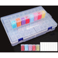 60 Grids Bead Organizer Box, Diamond Painting Drill Storage Containers, Embroidery Beads Storage Box with Label