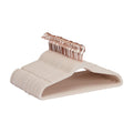 Amazon Basics Slim Velvet, Non-Slip Suit Clothes Hangers, Pack of 50, Blush Pink/Rose Gold