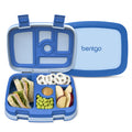 Bentgo Kids Bento-Style 5-Compartment Leak-Proof Lunch Box - Ideal Portion Sizes for Ages 3 to 7 - Durable, Drop-Proof, Dishwasher Safe, PFAS & BPA-Free & Made with Food-Safe Materials (Blue)