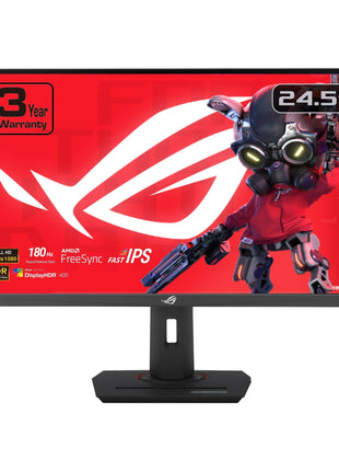 ASUS ROG Strix 24.5" 1080P USB-C HDR Gaming Monitor (XG259CS) - Full HD, 180Hz, 1ms, Fast IPS, Extreme Low Motion Blur Sync, G-SYNC Compatible, Tripod Socket, DisplayWidget, AI Gaming, 3 yr Warranty