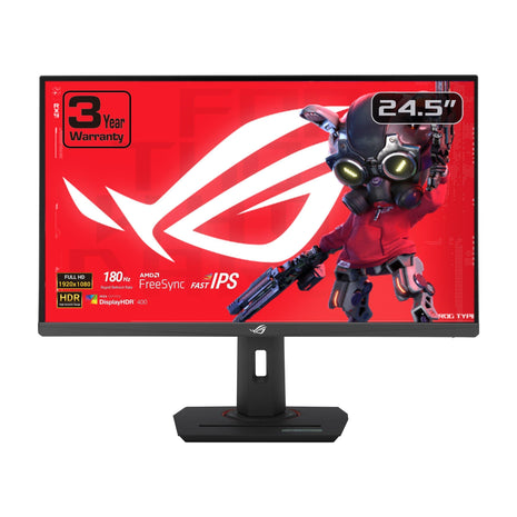 ASUS ROG Strix 24.5" 1080P USB-C HDR Gaming Monitor (XG259CS) - Full HD, 180Hz, 1ms, Fast IPS, Extreme Low Motion Blur Sync, G-SYNC Compatible, Tripod Socket, DisplayWidget, AI Gaming, 3 yr Warranty
