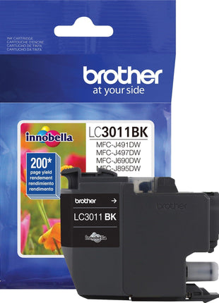 Brother Printer LC3011BK Singe Pack Standard Cartridge Yield Upto 200 Pages LC3011 Ink Black