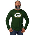 FOCO Green Bay Packers NFL Mens Primary Logo Long Sleeve T-Shirt - Forest - L