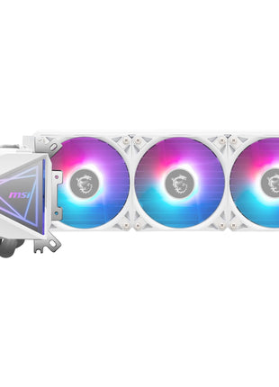 msi MAG CoreLiquid I360 White - AIO ARGB CPU Liquid Cooler - Infinity Mirror Design - UNI Bracket - 360mm Radiator - Triple 120mm ARGB PWM Fans - LGA 1700/1851 / AM5/AM4 Compatible