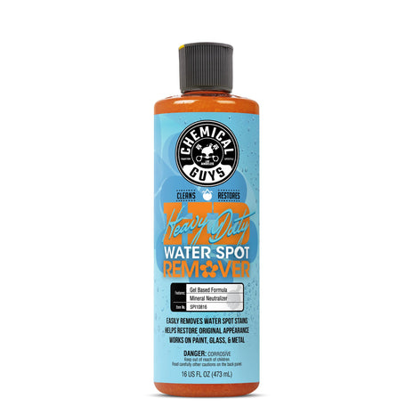 Chemical Guys Heavy Duty Water Spot Remover Gel for Paint, Glass, and Metal - Mineral and Water Spot Remover for Cars, Trucks, Motorcycles, RVs & More - 16 oz