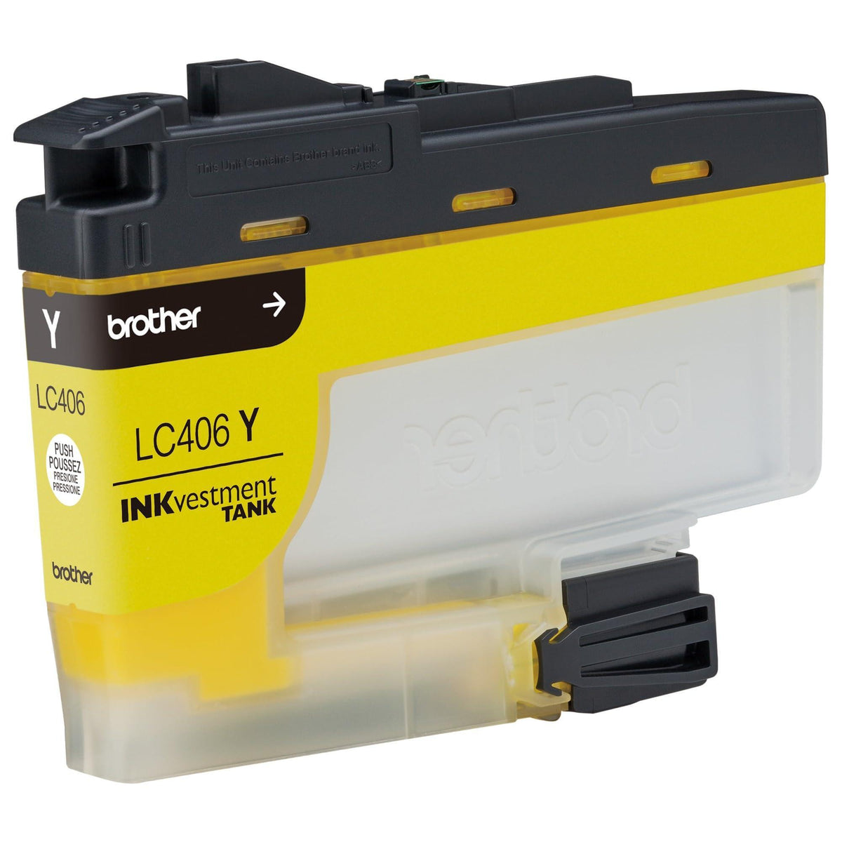 Brother Genuine LC406Y Standard Yield Yellow INKvestment Tank Ink Cartridge