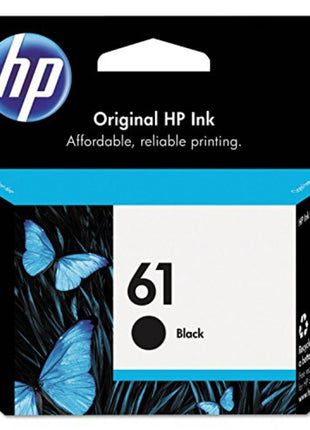 HP 61 Black Ink Cartridge | Works with Printer Series: DeskJet 1000, 1010, 1050, 1510, 2050, 2510, 2540, 3000, 3050, 3510; ENVY 4500, 5530; OfficeJet 2620, 4630 | Eligible for Instant Ink | CH561WN