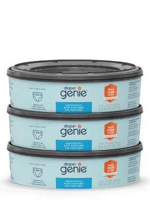 Diaper Genie Bags Refills 270 Count (Pack of 3) with Max Odor Lock | Holds Up to 810 Newborn Diapers