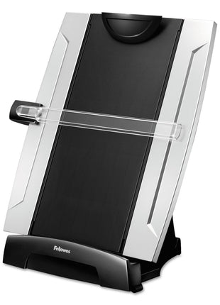Fellowes Office Suites Desktop Copyholder with Memo Board, Black/Silver (8033201), 15 inch x 10.3 inch x 6 inch
