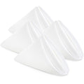 Utopia Home [24 Pack, White] Cloth Napkins 17x17 Inches, 100% Polyester Hemmed Edges, Washable and Reusable Ideal for Parties, Weddings and Dinners