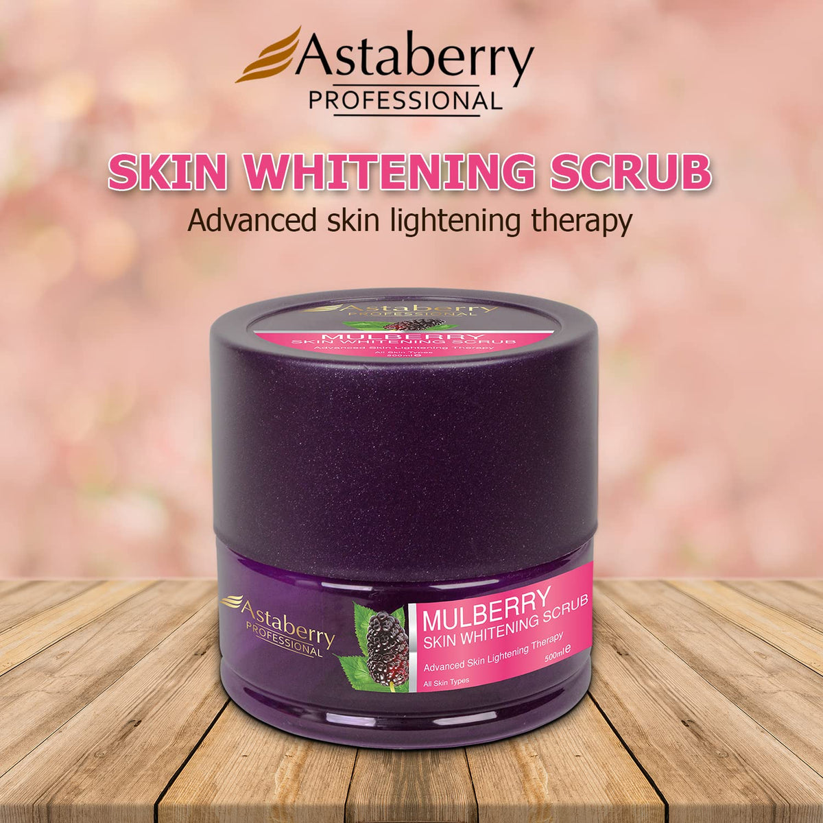 Mulberry skin whitening scrub | skin brightening face scrub - 500ml