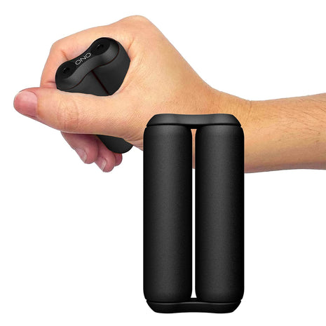 ONO Roller - Handheld Fidget Toy for Adults | Help Relieve Stress, Anxiety, Tension | Promotes Focus, Clarity | Compact, Portable Design (Black, Junior Size - ABS Plastic)