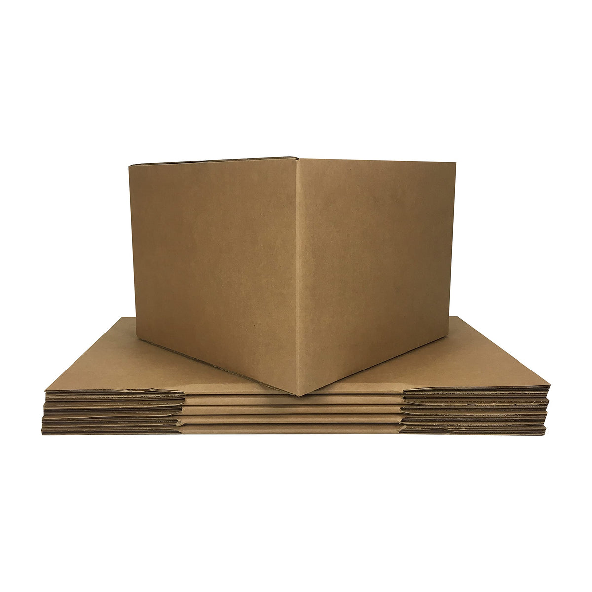 Amazon Basics Cardboard Moving Boxes - 6-Pack, Large, 20" x 20" x 15", Brown