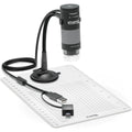 Plugable USB Digital Microscope 250x, 2MP Micro Camera with Flexible Arm Stand - Handheld USB & USB-C Microscope for Adults & Kids, Windows, Mac, ChromeOS, Linux, Android, iPad Compatible