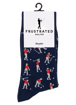Shanker Golf Socks - Funny Angry Golfer Socks - Funny Golf Gift for Men - 1 Pair per Pack - Size 10-13