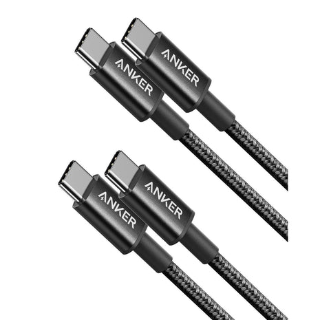 Anker USB C to USB C Cable, Type-C 60W Fast Charging Cable (3FT, 2Pack) for iPhone 16 Series, iPad mini 6 and More (Black)
