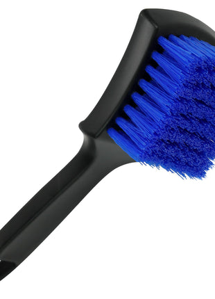 Viking Carpet Cleaning and Scrub Brush for Floor Mats, Cleaning Brush for Car Interior and Home, Black and Blue, 8.3 inch x 2.5 Inch