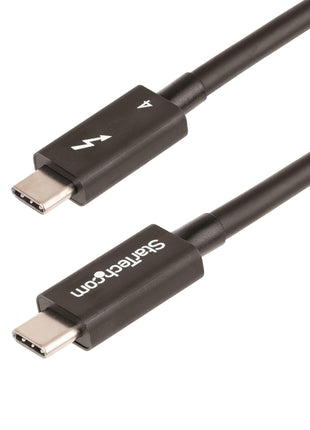 StarTech.com 1.6ft (50cm) Thunderbolt 4 Cable - 40Gbps - 100W PD - 4K/8K Video - Thunderbolt Cable - Compatible w/USB 4/Thunderbolt 3/USB 3.2/USB Type-C/DisplayPort (TBLT4MM50CM)