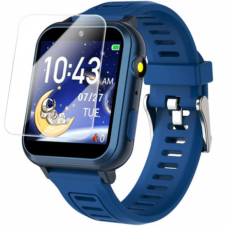 Cosjoype Kids Game Smart Watch for Kids with 39 Puzzle Games HD Touch Screen Camera Music Player Pedometer Alarm Clock Calculator Flashlight 12/24hr Kid Watch Gift for 4-12 Year Old Boys Toys for Kid