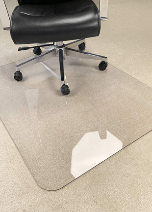 [Upgraded Version] Crystal Clear 1/5 inch Thick 47 inch x 35 inch Heavy Duty Hard Chair Mat, Can be Used on Carpet or Hard Floor