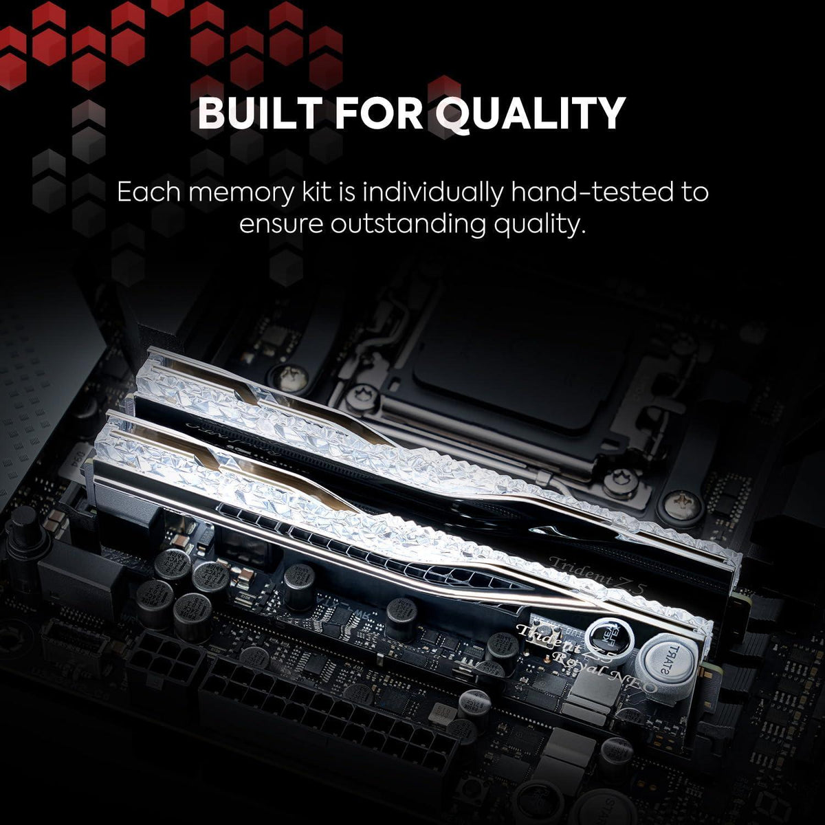 G.SKILL Trident Z5 Royal Neo Series (AMD Expo) DDR5 RAM 64GB (2X 32GB) 6000MT/s CL26-36-36-96 1.45V Desktop Computer Memory U-DIMM - Silver (F5-6000J2636H32GX2-TR5NS)