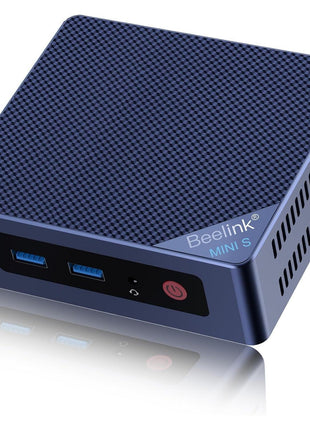 Beelink Mini PC, Mini S12 Intel 12th N95(Up to 3.4GHz), 8GB DDR4 256GB M.2 SSD, Desktop Computers Support 4K Dual HDMI Display/USB3.2/1000Mbps LAN/WOL Home/Office