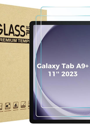 ProCase 2 Pack Screen Protector for Galaxy Tab A11 Plus/Tab A9 Plus | Quality HD Clear Tempered Glass 9H Film Guard for Tab A11+ 2025 / A9+ 5G 11" 2023