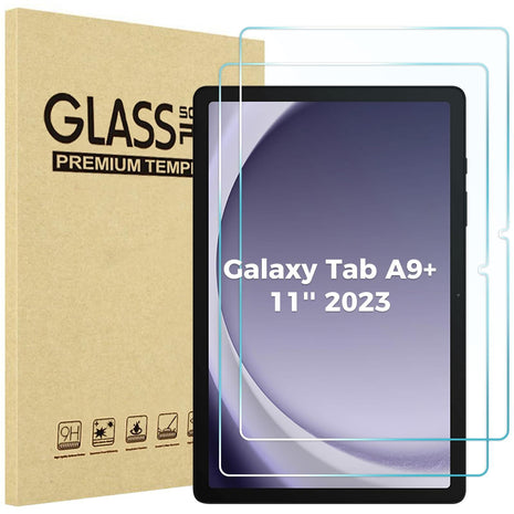 ProCase 2 Pack Screen Protector for Galaxy Tab A11 Plus/Tab A9 Plus | Quality HD Clear Tempered Glass 9H Film Guard for Tab A11+ 2025 / A9+ 5G 11" 2023