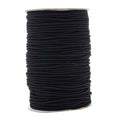 Mandala Crafts 2mm Black Elastic Cord for Jewelry Making - 76 Yds Stretchy Cord Round Elastic Strings for Bracelets Making String - Stretchy String for Crafts Beading