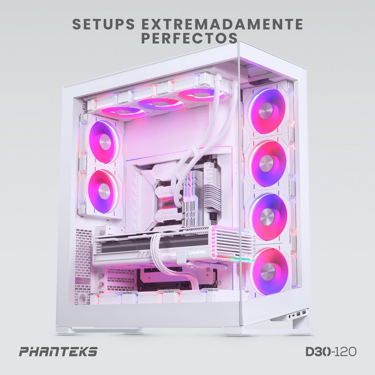 Phanteks PH-F120D30R_DRGB_PWM_WT01_3P, White