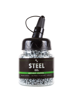 Air Venturi Steel BBS, 177 Cal, 5.1 Grains, Zinc-Plated, 2,500ct,Chrome