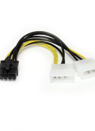 StarTech.com 6in LP4 to 8 Pin PCI Express Video Card Power Cable Adapter - lp4 to PCI express - molex to 8 pin PCIe (LP4PCIEX8ADP)