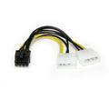 StarTech.com 6in LP4 to 8 Pin PCI Express Video Card Power Cable Adapter - lp4 to PCI express - molex to 8 pin PCIe (LP4PCIEX8ADP)