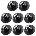 Self Adhesive Caster Wheels, Appliance Rollers for Kitchen Appliances, 1 Inch Swivel Steel Universal Wheel Appliance Sliders, 28 LBS Load Capacity Per Wheel Low Profile Roller (8 PCS, Black)