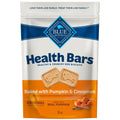 Blue Buffalo Health Bars Crunchy Dog Biscuits, Oven-Baked With Natural Ingredients, Pumpkin & Cinnamon, 16-oz Bag