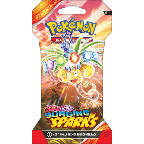 Pokemon TCG Surging Spark – Single Booster Pack – Pack Art May Vary - 10 Cards