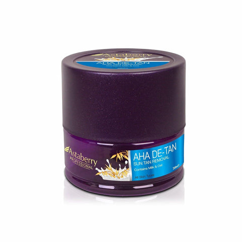 Astaberry Professional Aha De-tan Face Mask for Sun Tan Removal - Skin Brightening Therapy Ultimate Glow | Removes dark spots | Lighter skin tone | All Skin Types | Contains Milk & Oats - 200ml