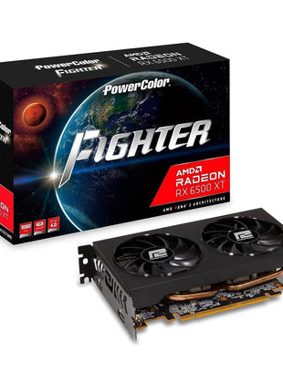 PowerColor Fighter AMD Radeon RX 6500 XT Gaming Graphics Card with 4GB GDDR6 Memory
