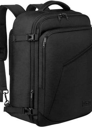 MATEIN Carry on Backpack, Extra Large Travel Backpack Expandable Airplane Approved Weekender Bag for Men and Women, Water Resistant Lightweight Daypack for Flight 40L, Black