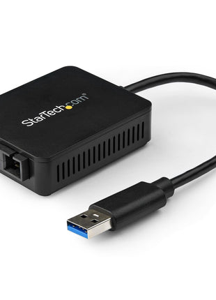StarTech.com USB to Fiber Optic Converter - 1000Base-SX SC - MM - Windows/Mac/Linux - USB 3.0 Ethernet Adapter - Network Adapter (US1GA30SXSC)