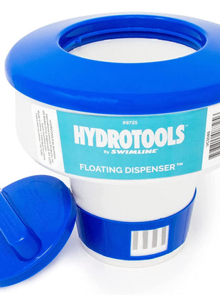 HYDROTOOLS BY SWIMLINE 8725 Large Capacity Pool & Spa Chemical Dispenser | Compatible With Bromine & Chlorine Supports 1-3'' Tablets | Adjustable Control Ring For Customizable Flow Rate