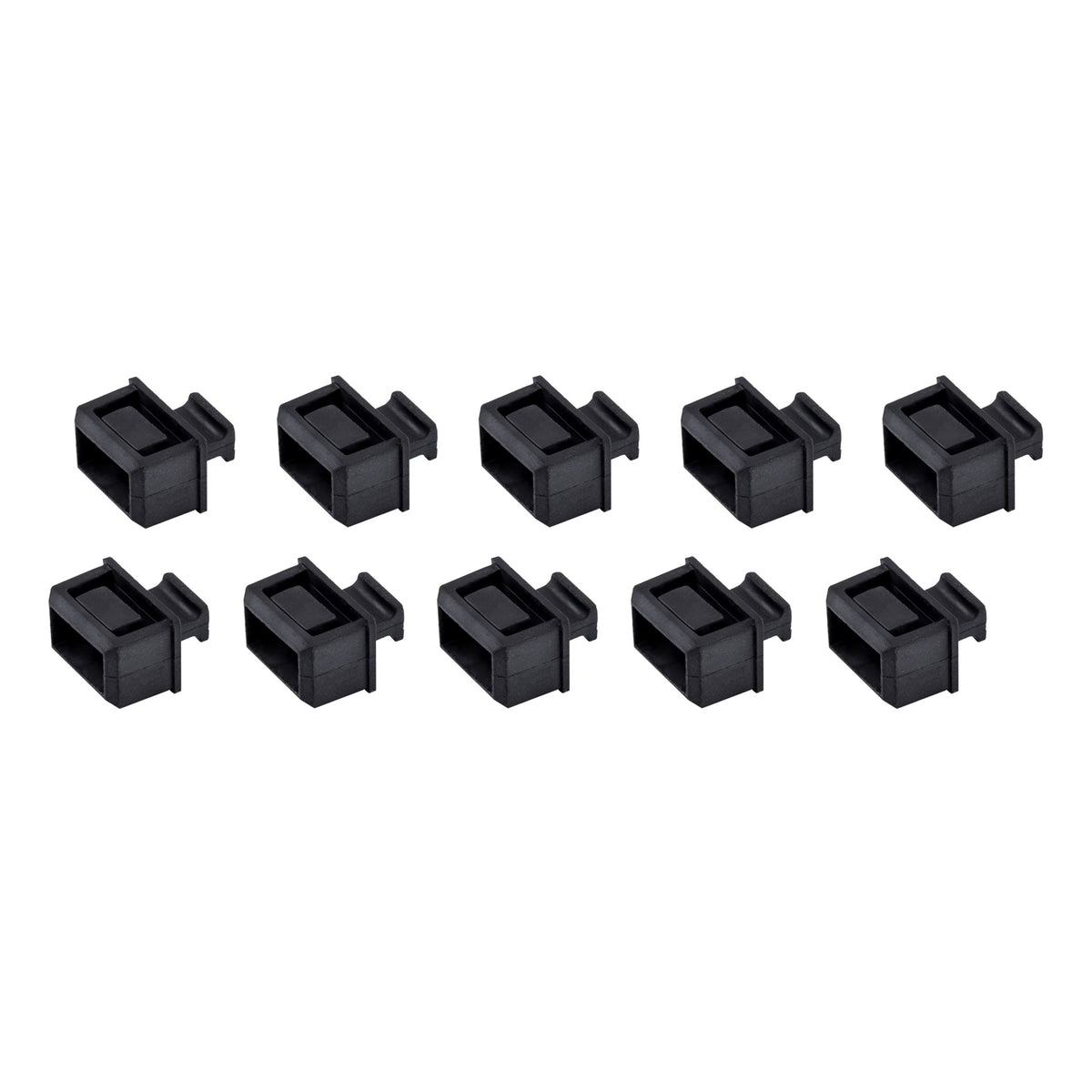 StarTech.com 10 Pack SFP Dust Cover for Open SFP/SFP+ Slot - SFP Plug - Fiber Optic Dust Caps - SFP Port Anti-Dust Cover - Network Switch Port Protector - Durable TPE Material w/Pull Tab, TAA