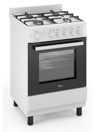 PremiumLevella 24" Gas Range with 4 Burners and 2.7 Cu. Ft. Oven Capacity (Black)