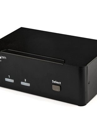 StarTech.com 2-Port DisplayPort KVM Switch - Dual-Monitor - 4K 60 - with Audio & USB Peripheral Support - DP 1.2 - USB Hub, TAA (SV231DPDDUA2)