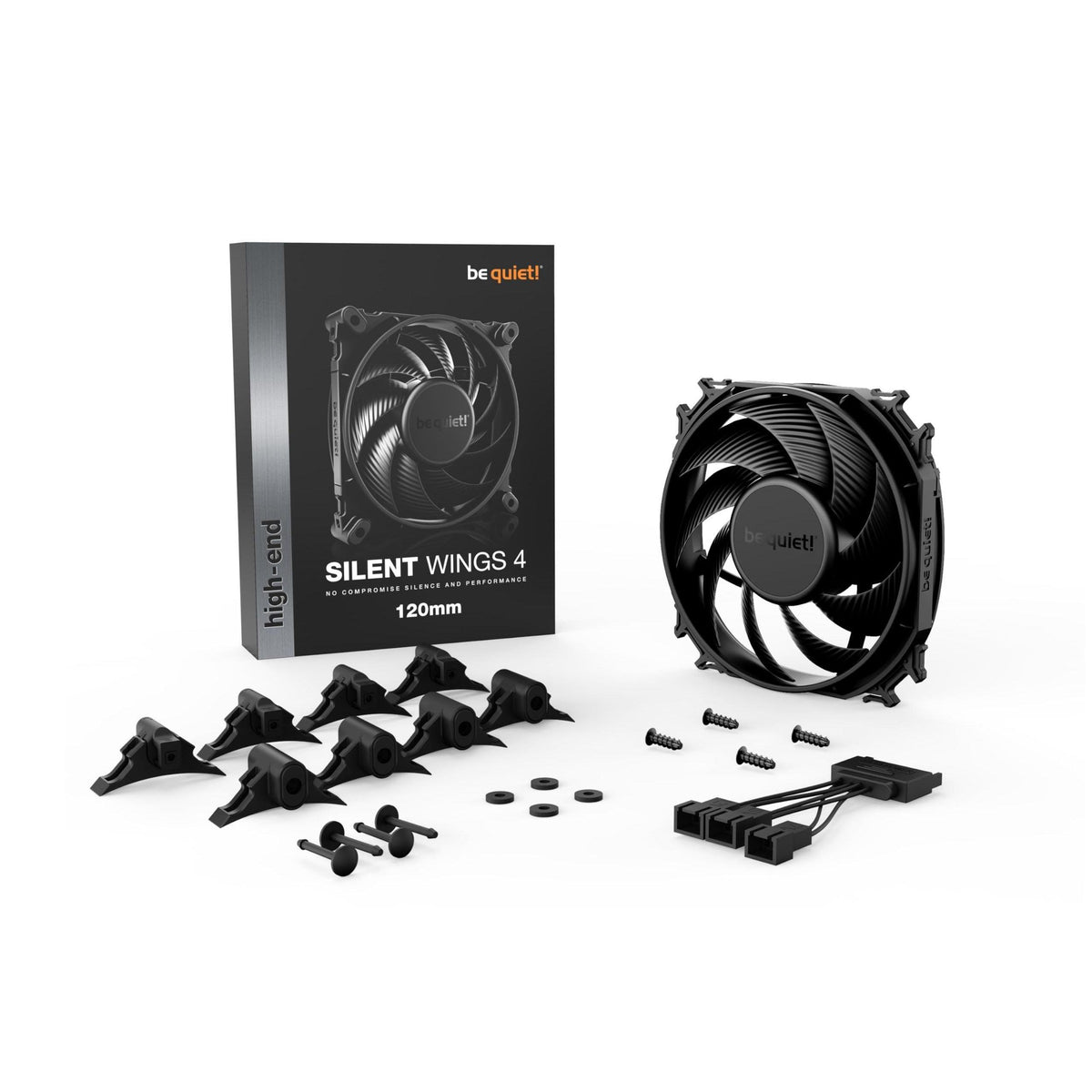 be quiet! Silent Wings 4 120mm 1600 RPM Premium Low Noise Cooling Fan | 3-Pin | BL092
