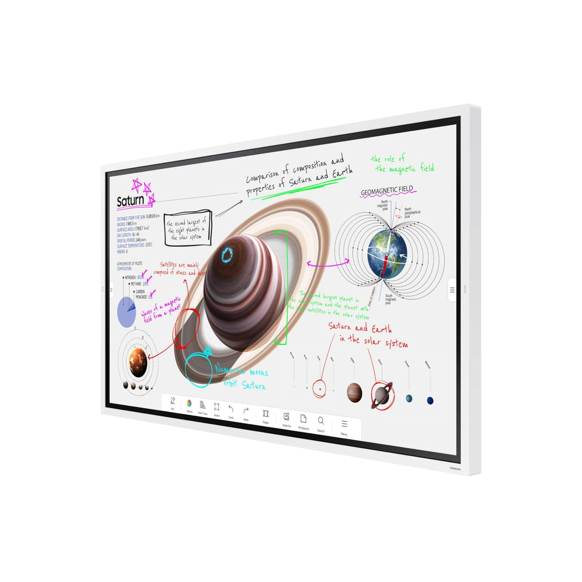 SAMSUNG Pro 65” 4K WMB Interactive Display, SmartView+, Built-in Speakers, Wi-Fi and Bluetooth Embedded, Durable Screen, Universal Pairing, LH65WMBWBGCXZA